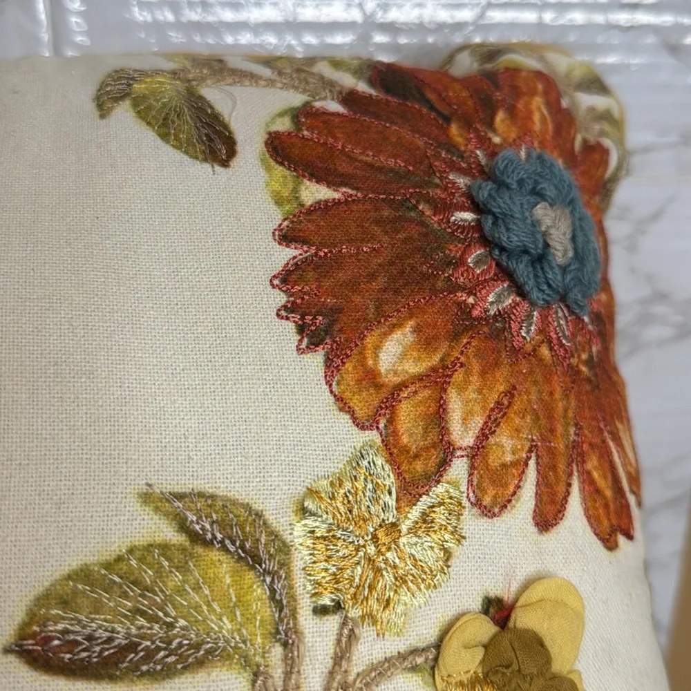 Pier 1 floral and birds home decor couch accent throw pillows Colorful boho
